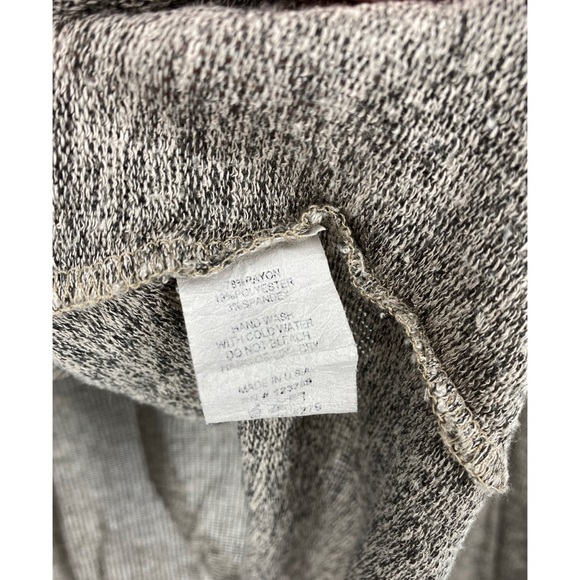 Jolie Beige Marled Stretch Knit Scoop Neck Pullover Sweater - Picture 3 of 4